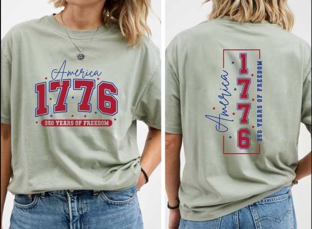 1776-2026 250 Years Freedom Celebration PNG - Anniversary Patriotic Design