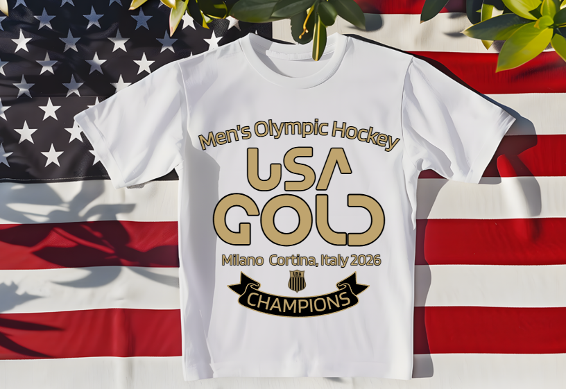 2026 Olympics USA Gold PNG - 2 Files Team USA Design