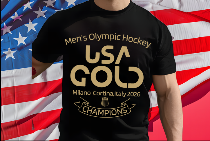 2026 Olympics USA Gold PNG - 2 Files Team USA Design